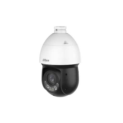 [DSD4D225MB-HNR] Dôme PTZ IP blanc - 4 MP - VF motorisé 5-125 mm IR 100 m + Warm Light 100 m - WizSense - Smart Dual Light SMD 4.0 - Détection de visage - Protection périmétrique - AcuPick - IP67 - 12 VDC / PoE DAHUA 