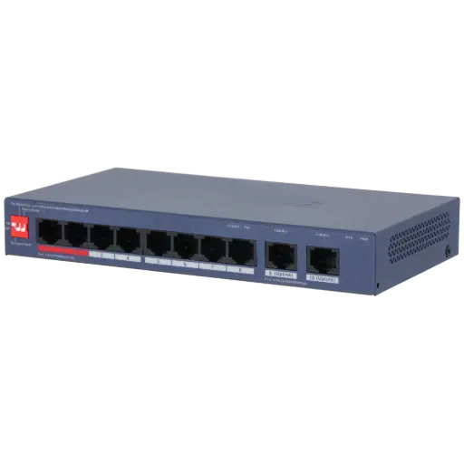 [DCS4010-8ET2GT-110] SWITCH 8 PORTS POE 10/100Mbps + 2 Port GIGABIT-CLOUD MANAGEABLE DAHUA 