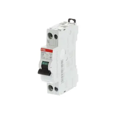 [ABBSN201LC6A] DISJONCTEUR PHASE NEUTRE SN201L A VIS 6 A / 4.5kA (470233) ABB
