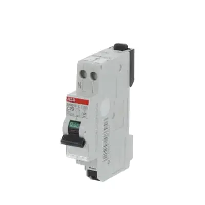 [ABBSN201SLC20A] DISJONCTEUR PHASE NEUTRE SN201SL SANS VIS 20 A / 4.5kA (470439) ABB