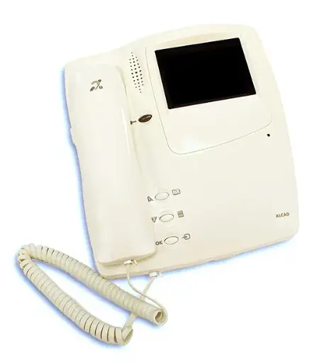 [ALCMVC010] MONITEUR COULEUR 2 FILS,  BOUCLE MAGNETIQUE + MEM IMAGE ALCAD