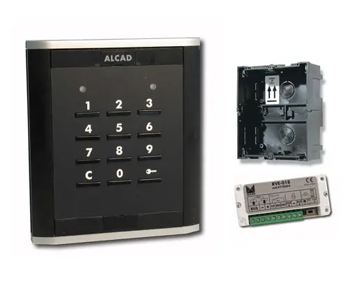 [ALCPNK50000] PLAQUE DE RUE à clavier codé iBLACK POUR LE CONTROLE D'ACCES ALCAD