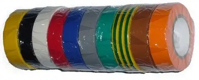 [CEL0-031589] LOT DE 10 ROULEAUX ADHESIFS PVC PANACHES CELLPACK