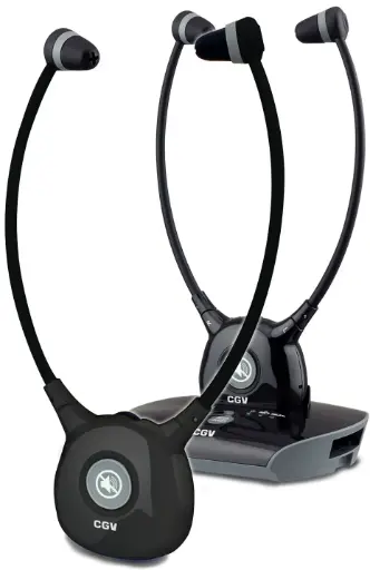 [CGVHEL_DOLFINDUO] DUO de CASQUES TV SANS FIL NUMERIQUE SPECIAL SENIOR CGV