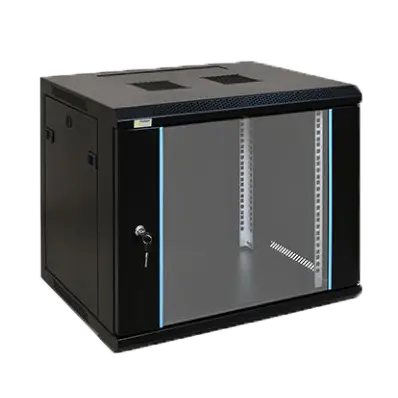 [DARMOIRE19-9U-450] COFFRET MURAL FIXE 19" 9U PROFONDEUR 450 x L600 x H501mm CHARGE 60KG 