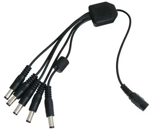 [DCABLE1-4] CABLE PIEUVRE JACK ALIM 1 POUR 4 CAMERAS DAHUA