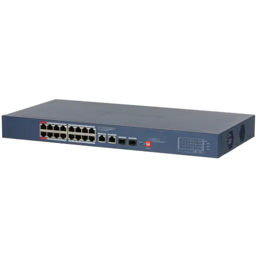 [DCS4220-16GT-240V2] SWITCH 16 PORTS POE +2 Gbps  + 2 SFP 240 W CLOUD MANAGEABLE DAHUA