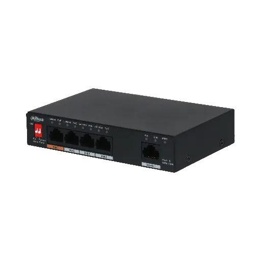 [DPFS3005-4ET-60-V2] SWITCH  4 PORTS POE 48V  10/100Mbps  LG DISTANCE 250M DAHUA